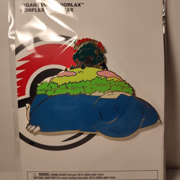 Pokemon Gigantimax Snorlax XL Enamel Pin Official Nintendo Collectible Badge - Picture 1 of 3